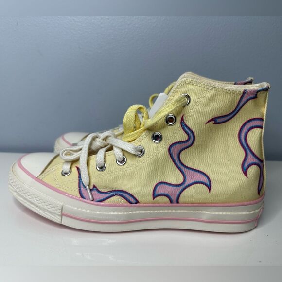 Converse Golf Le Fleur x Chuck 70 High Flame Pastel Yellow M 8.5 / W 10.5 - Picture 2 of 9